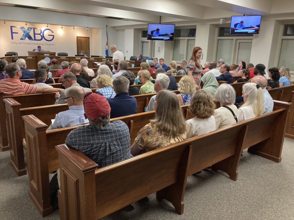 Audience at Planning Commission meeting